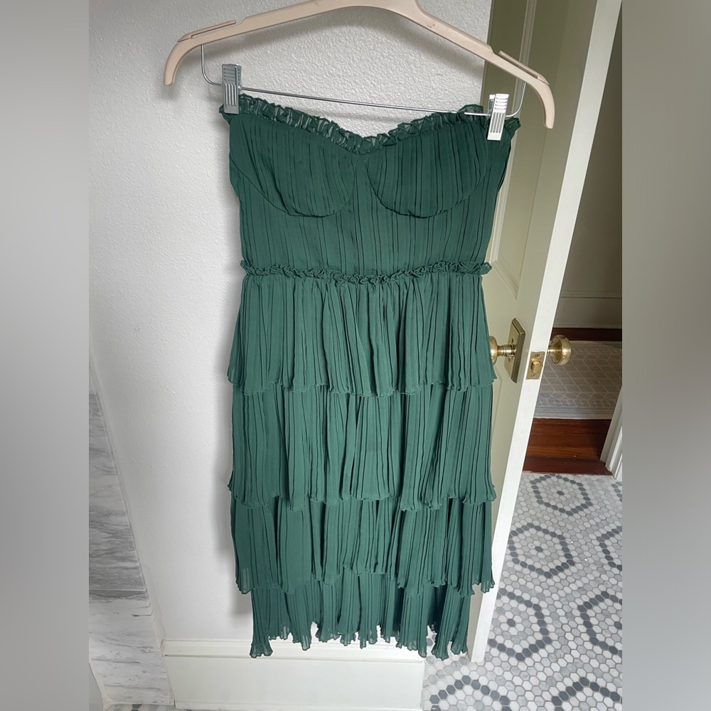 Lovers and friends ruffle midi dress
